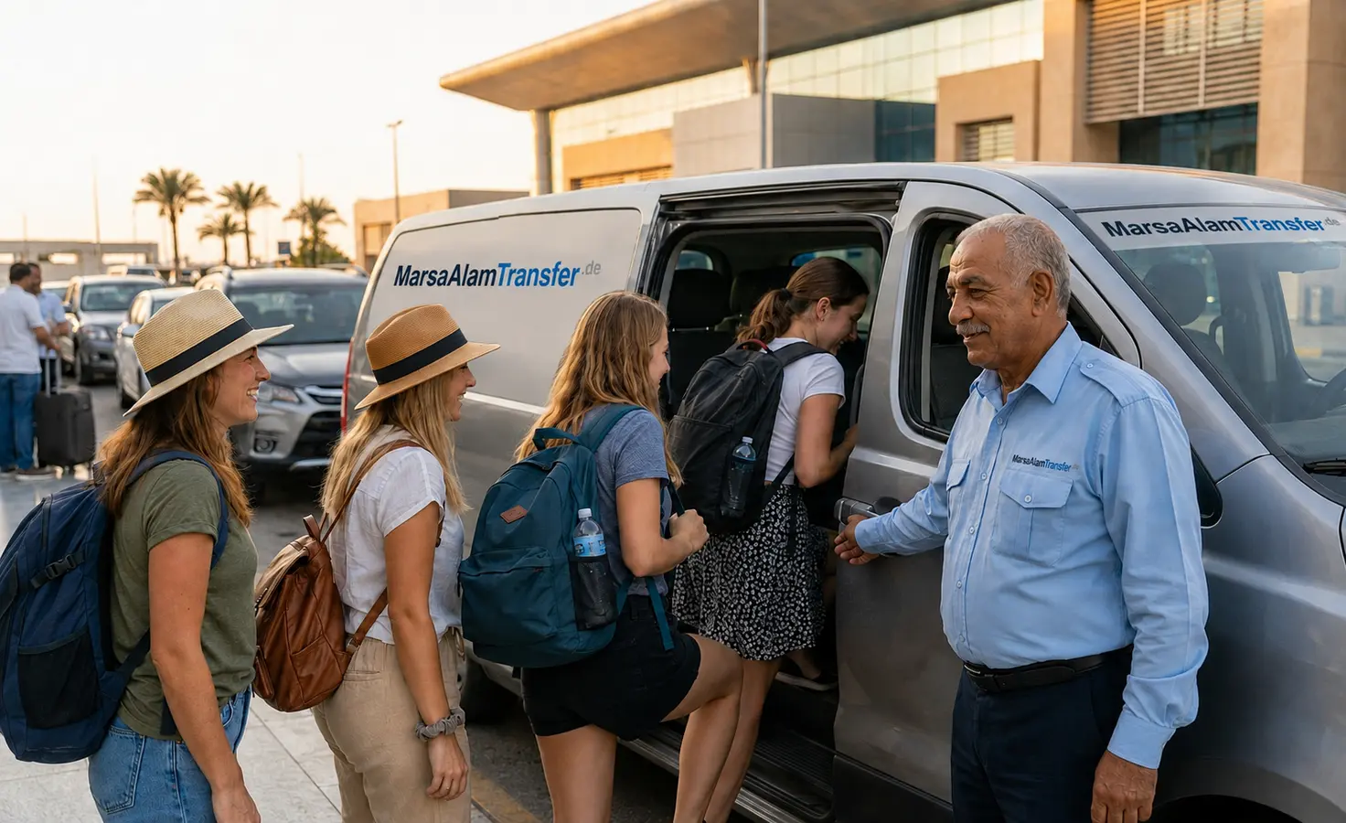 Modernes klimatisiertes Transferfahrzeug fuer Marsa Alam