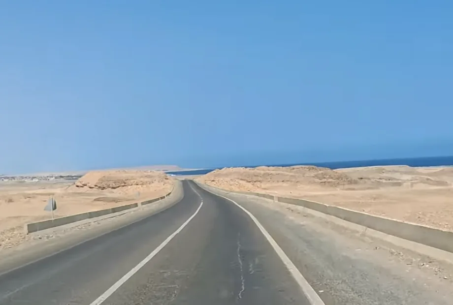 Straße nach Süd Marsa Alam